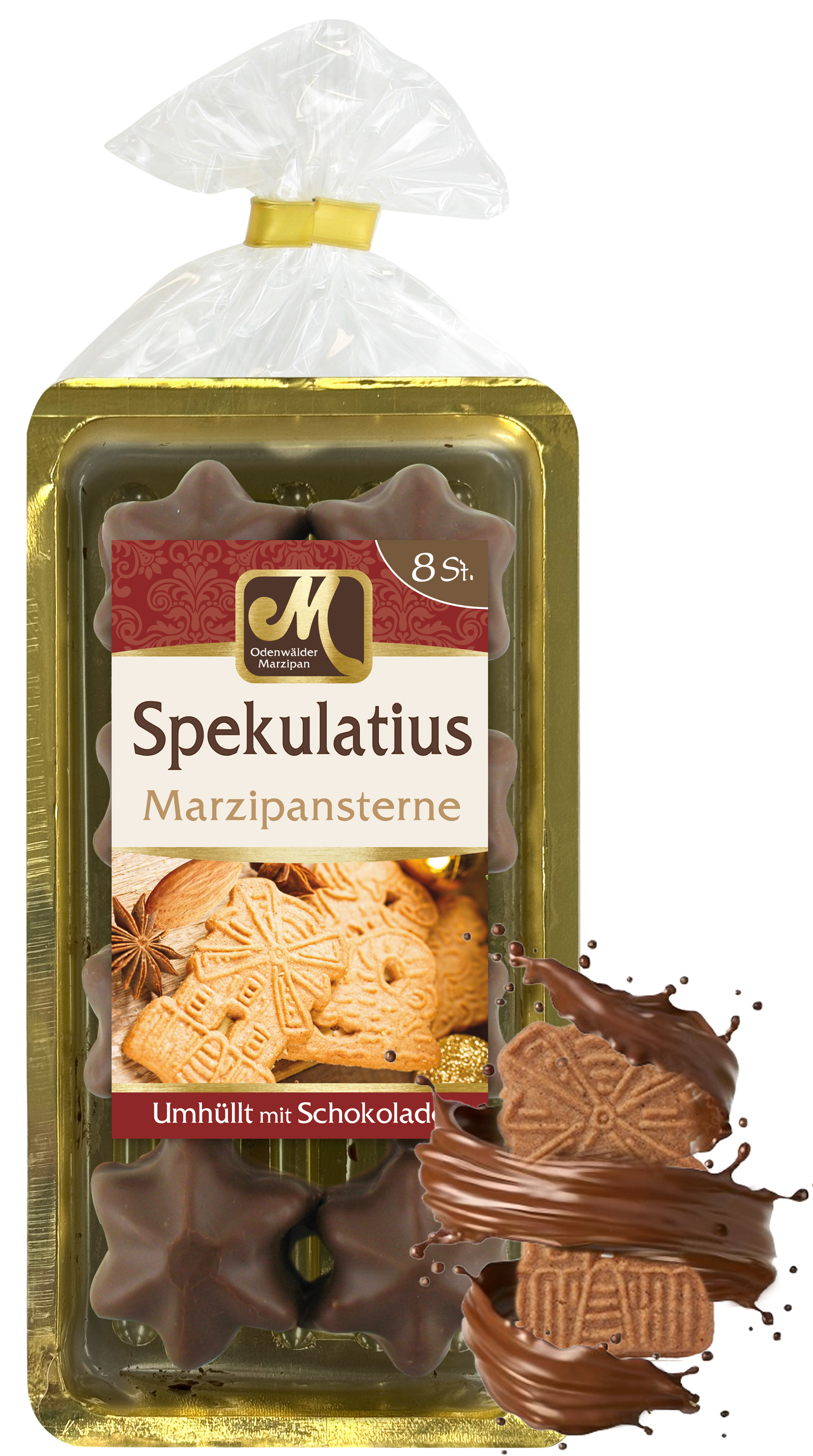 Spekulatius Marzipansterne
