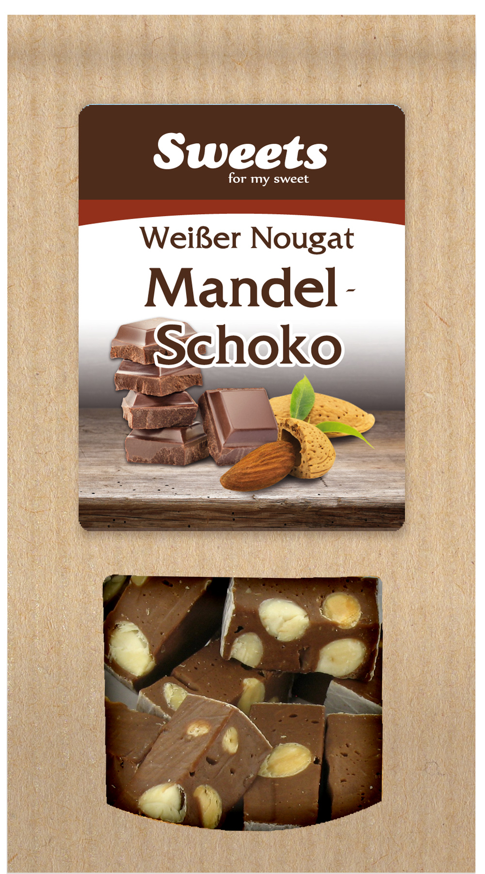 Weißer Nougat Mandel & Schoko